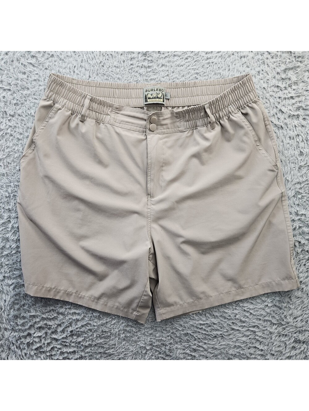 Burlebo Fishing Shorts Beige Men Xl (Fits 36-38) 7" Inseam *Dot